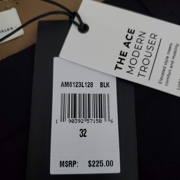 7 For All Mankind The Ace Modern Trouser - Size 32 / Black - Picture 7 of 8